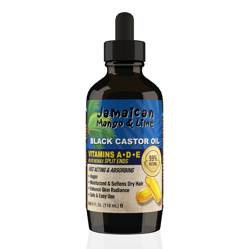JAMAICAN MANGO & LIME Black Castor Oil (Vitamins A D E) 4oz